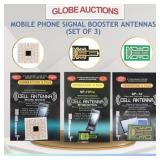 MOBILE PHONE SIGNAL BOOSTER ANTENNAS (SET OF 3)