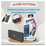 ENERGIZER 10000mAh POWER BANK W/ WIRELESS CHARGING