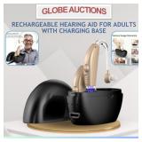 NEW RECHARGEABLE HEARING AID FOR ADULT+CHARGE BASE