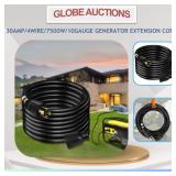 30AMP/4WIRE/7500W/10GAUGE GENERATOR EXTENSIONï¿½CORD
