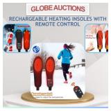 RECHARGEABLE HEATING INSOLES WITH REMOTE CONTROL