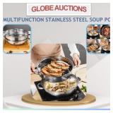 MULTIFUNCTION STAINLESS STEEL SOUP POT