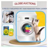 2-PCS FURZAPPER PET HAIR REMOVER FROM LAUNDRY
