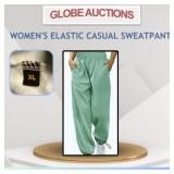 WOMEN'S ELASTIC CASUAL SWEATPANT (SIZE:XL)
