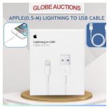 APPLE(0.5-M) LIGHTNING TO USB CABLE
