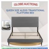 QUEEN SIZE ALEXIS TRANSITIONAL PLATFORM BED