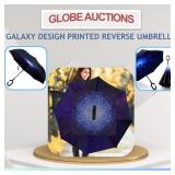 GALAXY DESIGN PRINTED REVERSE UMBRELLA