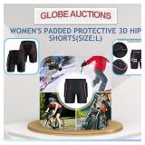 WOMEN'S PADDED PROTECTIVE 3D HIP SHORTS(SIZE:L)
