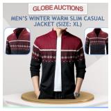 MENï¿½S WINTER WARM SLIM CASUAL JACKET (SIZE: XL)