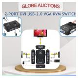 2-PORT DVI USB-2.0 VGA KVM SWITCH