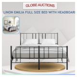 LINON EMILIA FULL SIZE BED FRAME W/ HEADBOARD