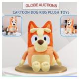 SET OF 2 CARTOON DOG KIDS PLUSH TOYS