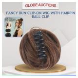 FANCY BUN CLIP-ON WIG WITH HAIRPIN BALL CLIP