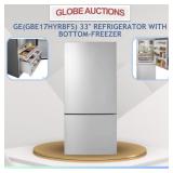 GE 33' REFRIGERATOR W/ BOTTOM-FREEZER (MSP:$1795)