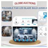 FOLDABLE FAN LED BLADE BULB (6500-K)