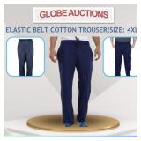 ELASTIC BELT COTTON TROUSER(SIZE: 4XL)