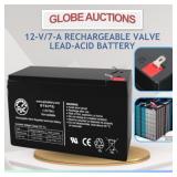 12-V/7-A RECHARGEABLE VALVE LEAD-ACID BATTERY