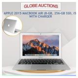 APPLE 2015 MACBOOK AIR(8-GB,256-GB SSD,i5)+CHARGER