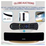 SET OF 2(TV ANTENNA+UNIVERSAL PROGRAMMABLE REMOTE)