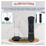 SET OF 2(TV ANTENNA+UNIVERSAL PROGRAMMABLE REMOTE)