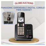 PANASONIC EXPENDABLE DIGITAL CORDLESS TWIN HANDSET