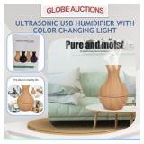 ULTRASONIC USB HUMIDIFIER W/ COLOR CHANGING LIGHT
