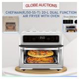 LOOKS NEW CHEFMAN 20-L AIR FRYER W/ OVEN(MSP:$307)