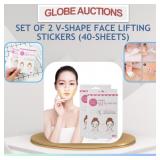SET OF 2 V-SHAPE FACE LIFTING STICKERS(40-SHEETS)