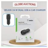 BELKIN 24-W DUAL USB-A CAR CHARGER