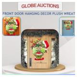 FRONT DOOR HANGING DECOR PLUSH WREATH
