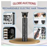 RECHARGEABLE ELECTRIC HAIR TRIMMER (BLACK)