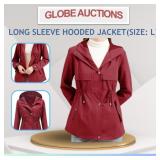 LONG SLEEVE HOODED JACKET(SIZE: L)
