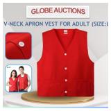V-NECK APRON VEST FOR ADULT (SIZE:L)