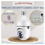WIRELESS SECURITY CAMERA LIGHT BULB