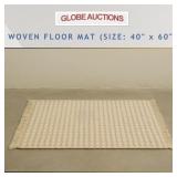 WOVEN FLOOR MAT  (SIZE: 40" x 60")