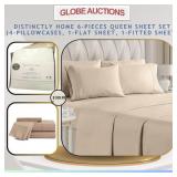 DISTINCTLY HOME 6-PIECES QUEEN SHEET SET(MSP:$189)