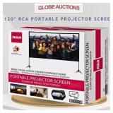 NEW 120" RCA PORTABLE PROJECTOR SCREEN (MSP:$150)