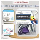 8-SETS COVERED BUTTON KIT,UNIQUE CREATIV