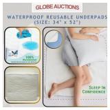 WATERPROOF REUSABLE UNDERPADS (SIZE: 34" x 52")