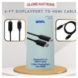 6-FT DISPLAYPORT TO HDMI CABLE