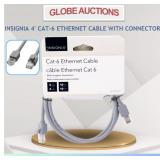 4-FT CAT-6 ETHERNET CABLE W/ CONNECTORS