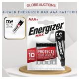 4-PIECES ENERGIZER MAX AAA BATTERIES