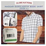 HAGGAR BANGLADESH MADE SHIRT (SIZE: L)