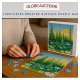 SEALED 1000-PIECES BUFFALO PUZZLE GAME, BREATHE