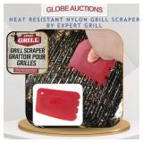 HEAT RESISTANT NYLON GRILL SCRAPER BY EXPERT GRILL