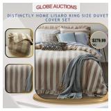 DISTINCTLY HOME LISARO DUVET COVER SET (MSP:$279)
