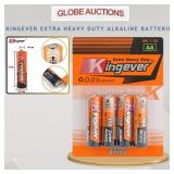 KINGEVER EXTRA HEAVY DUTY ALKALINE BATTERIES