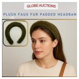 PLUSH FAUX FUR PADDED HEADBAND