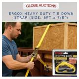 ERGOX HEAVY DUTY TIE DOWN STRAP (SIZE: 6FT x 7/8")