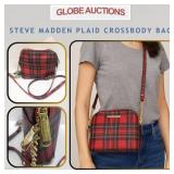 STEVE MADDEN PLAID CROSSBODY BAG